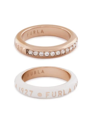 Furla Zestaw 2 pierścionków 1927 WJ00251 K22000 3914S Różowe złoto