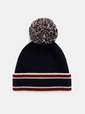 Fusalp czapka wełniana kolor granatowy I3715