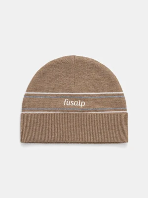 Fusalp czapka z dodatkiem wełny Retro kolor beżowy I3714