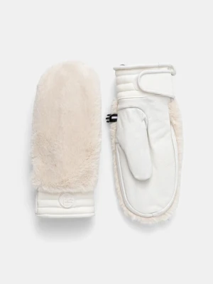 Fusalp rękawice narciarskie Fake Fur kolor beżowy I3703