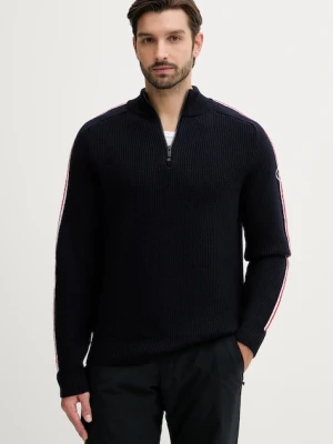 Fusalp sweter wełniany Dorianau męski kolor granatowy I2112