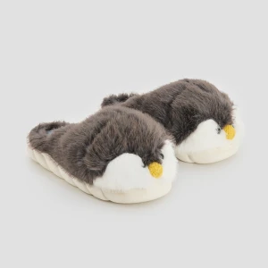 Futrzane kapcie pingwinki House