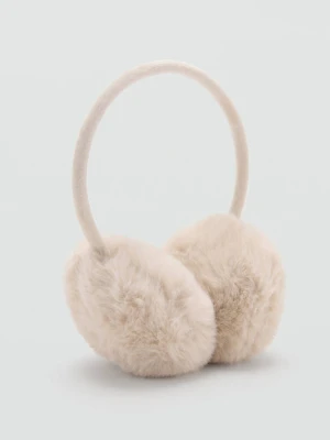 Futrzane nauszniki piaskowy - Dzieci - Rozmiar uniwersalny - MANGO KIDS