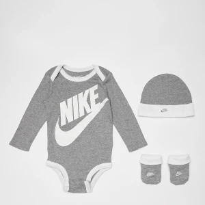 Nike Futura Logo Longsleeve uniseks Rampersy i zestawy dla niemowląt szary rozmiar Odzież