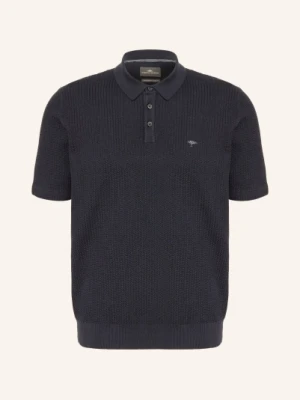 Fynch-Hatton Dzianinowa Koszulka Polo blau