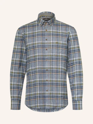 Fynch-Hatton Koszula Flanelowa O Kroju Regular Fit blau