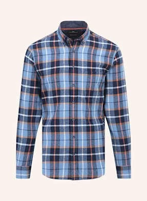 Fynch-Hatton Koszula Flanelowa Regular Fit blau