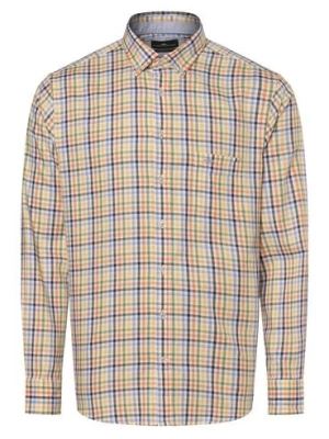 Fynch-Hatton Koszula męska Mężczyźni Regular Fit Bawełna biały|niebieski|zielony|żółty|pomarańczowy w kratkę,
