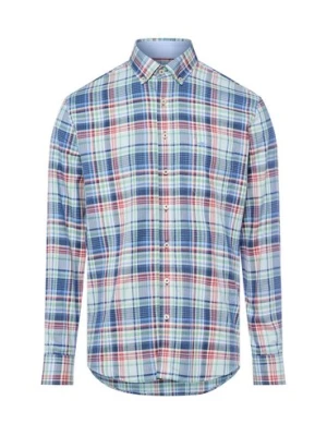 Fynch-Hatton Koszula męska Mężczyźni Regular Fit Bawełna niebieski|czerwony|zielony w kratkę,