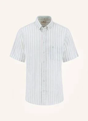 Fynch-Hatton Koszula Z Krótkim Rękawem Casual Fit Z Lnu gruen
