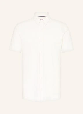 Fynch-Hatton Koszula Z Krótkim Rękawem Slim Fit Z Dżerseju weiss