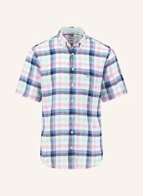 Fynch-Hatton Koszula Z Krótkim Rękawm Casual Fit Z Lnu blau
