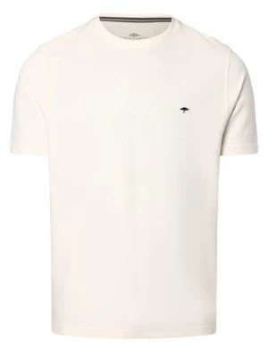 Fynch-Hatton Koszulka męska Mężczyźni Bawełna biały jednolity,