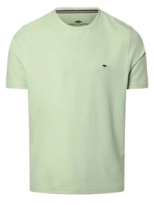 Fynch-Hatton Koszulka męska Mężczyźni Bawełna zielony jednolity,