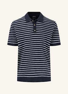 Fynch-Hatton Koszulka Polo Z Dzianiny blau