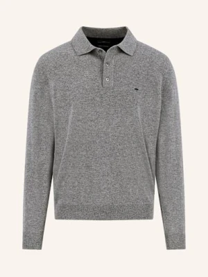 Fynch-Hatton Koszulka Polo Z Dzianiny Z Wełny Merino grau