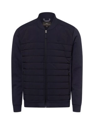 Fynch-Hatton Kurtka męska Mężczyźni Bawełna niebieski jednolity,