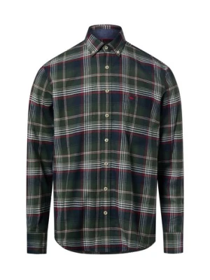 Fynch-Hatton Męska koszula w kratę Mężczyźni Regular Fit Bawełna zielony|niebieski|czerwony|biały w kratkę,