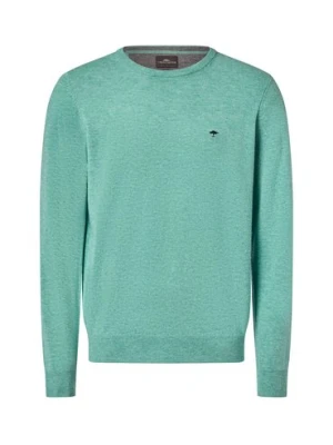 Fynch-Hatton Męski wełniany sweter z zawartością kaszmiru Mężczyźni Wełna zielony marmurkowy,