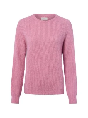 Fynch-Hatton Sweter damski z dzianiny z zawartością alpaki Kobiety Wełna różowy marmurkowy,