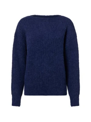 Fynch-Hatton Sweter damski z zawartością alpaki i wełny Kobiety niebieski marmurkowy,