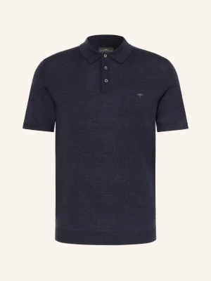 Fynch-Hatton Sweter Polo blau GRANATOWY