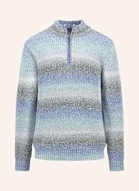 Fynch-Hatton Sweter Typu Troyer blau