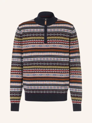 Fynch-Hatton Sweter Typu Troyer blau