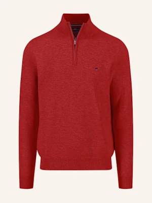 Fynch-Hatton Sweter Typu Troyer rot