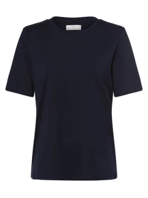 Fynch-Hatton T-shirt damski Kobiety Bawełna niebieski jednolity,