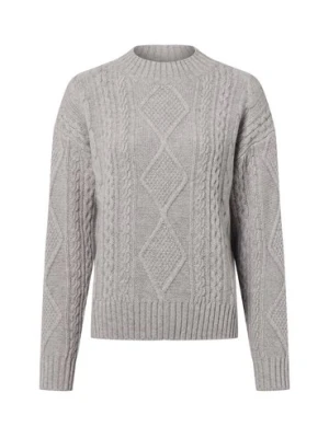 Fynch-Hatton Wełniany sweter damski Kobiety Wełna szary marmurkowy,