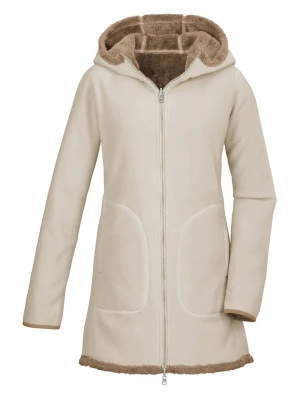 G.I.G.A. DX by KILLTEC Dwustronny płaszcz polarowy w kolorze kremowo-jasnobrązowym rozmiar: 46