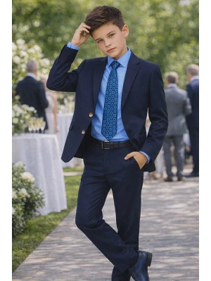 G.O.L.® FINEST COLLECTION Garnitur - Regular fit - w kolorze granatowym rozmiar: 170