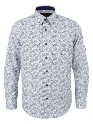 G.O.L.® FINEST COLLECTION Koszula - Slim fit - w kolorze biało-niebieskim rozmiar: 134