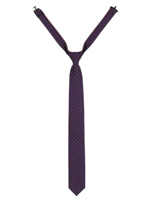 G.O.L.® FINEST COLLECTION Krawat w kolorze granatowo-czerwonym rozmiar: onesize