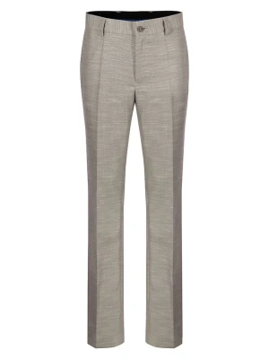 G.O.L.® FINEST COLLECTION Spodnie garniturowe - Slim fit - w kolorze beżowym rozmiar: 170
