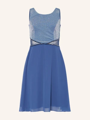 G.O.L. Finest Collection Sukienka Z Błyszczącą Przędzą I Wycięciami blau