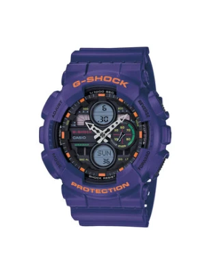 G-Shock Zegarek GA-140-6AER Fioletowy