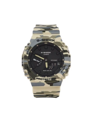 G-Shock Zegarek GA-2100CM-5AER Beżowy