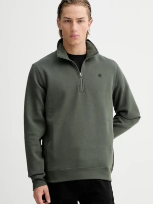 G-Star bluza męska kolor zielony gładka D26459-C235