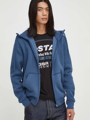 G-Star bluza rozpinana z kapturem męska z bawełną Premium core