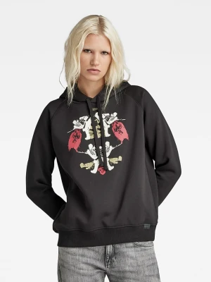 G-Star Bluza w kolorze czarnym ze wzorem rozmiar: L