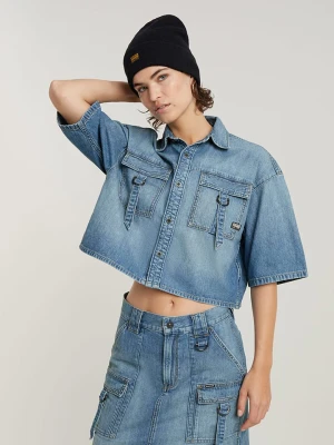 Zdjęcie produktu G-Star Bluzka dżinsowa w kolorze niebieskim rozmiar: M