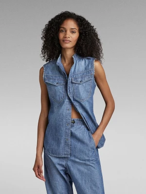 G-Star Bluzka dżinsowa w kolorze niebieskim rozmiar: XS