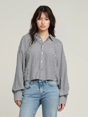 G-Star Bluzka w kolorze antracytowo-białym rozmiar: XL