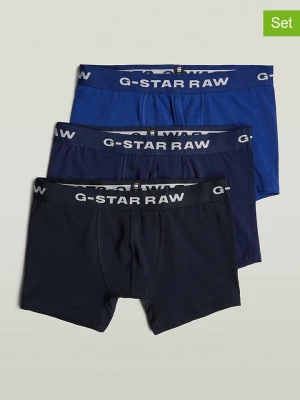 G-Star Bokserki (3 pary) w kolorze granatowo-niebieskim rozmiar: L