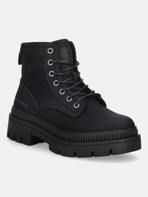 G-Star botki HUNTINGTON MID BSC W damskie kolor czarny na płaskim obcasie D28181-01-990