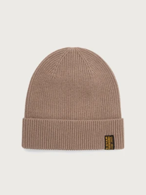 G-Star czapka męska wełniana Premium wool brązowy