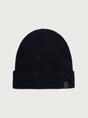 G-Star czapka męska wełniana Premium wool granatowy
