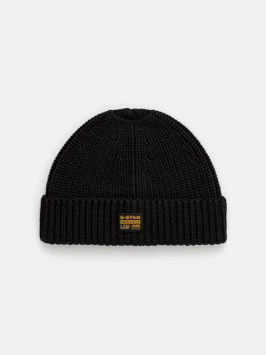 G-Star czapka beanie męska z wiskozą Originals Fisherman czarny